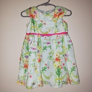 BAKER BY TED BAKER SUMMER FLORAL NEON RIBBON DRESS